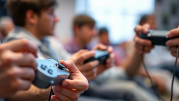 Hands holding video game controllers, illustrating How Game Characters Affect Self-esteem.