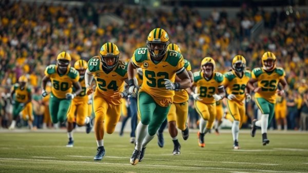 Wisconsin outdoor recreation: vibrant football game scene