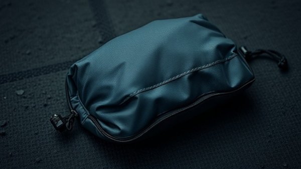 HikeLight Dyneema stuff sack on a dark surface, showcasing durability.