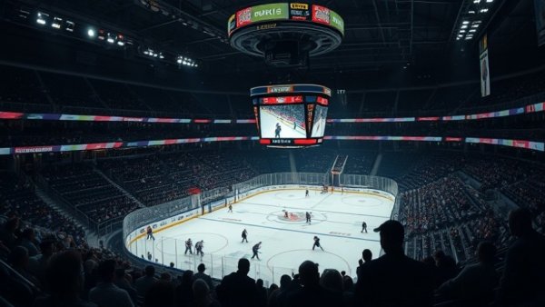 2025 NFL Draft atmosphere mirrored in unexpected hockey blackout scene.