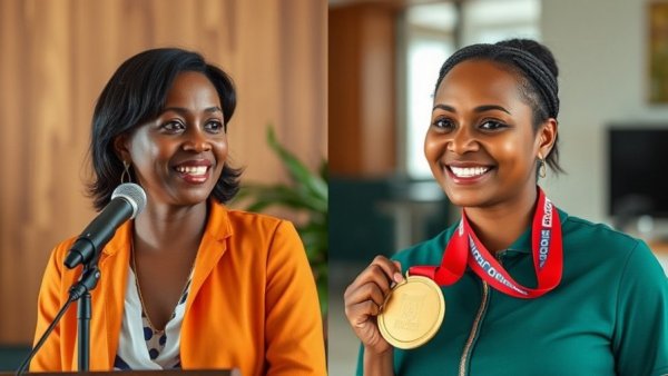 Wisconsin travel scene with two women, podcast and sport.