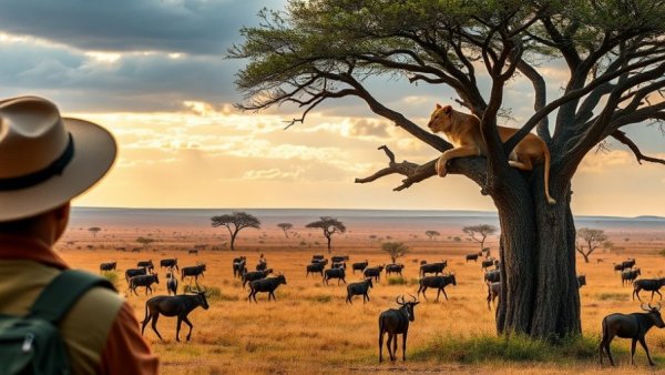 Wisconsin family vacations in Maasai Mara safari adventure scene.