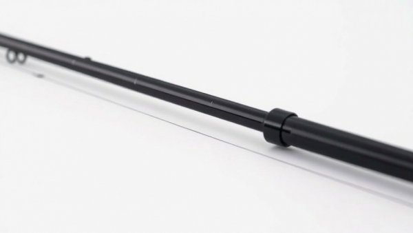 Sleek black fishing rod for Wisconsin fishing spots.