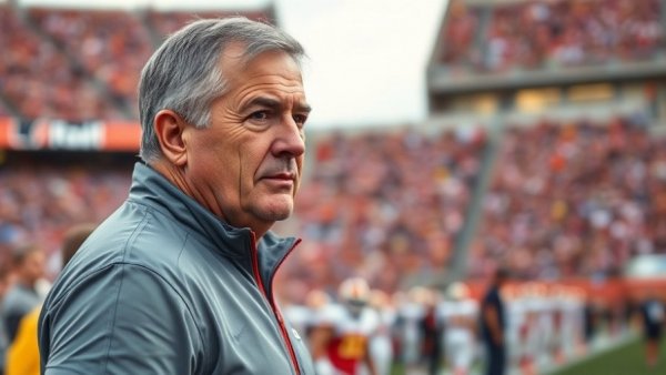 Packers coach strategizing in stadium with thoughtful expression