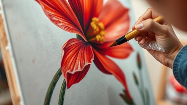 Artistic close-up of painting in Sheboygan County, Wisconsin