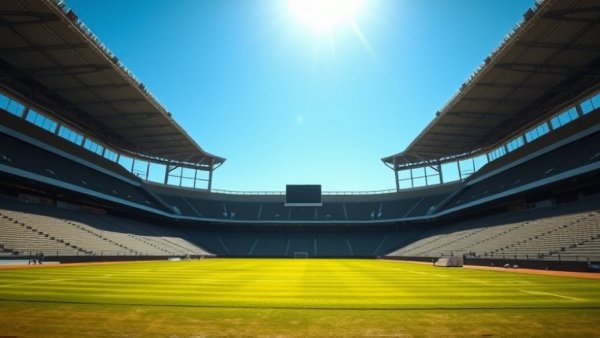 Wisconsin outdoor recreation at a quiet sports stadium