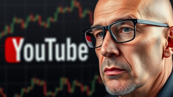 Bald man with glasses next to YouTube logo for YouTube Growth Tips.