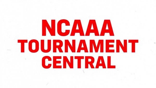 2026 NCAA Men's ice hockey tournament bold text banner.