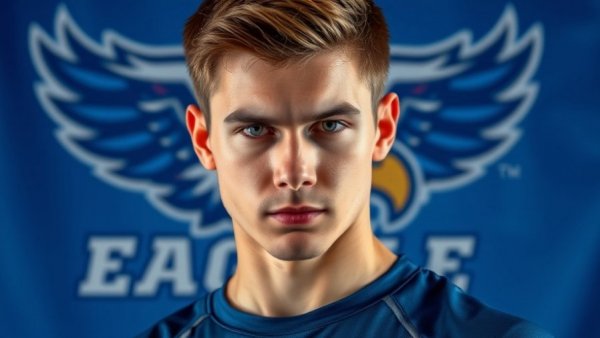 Stylish portrait of athlete for 2026 NFL Draft