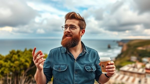 Energetic man outdoors discussing list building strategies
