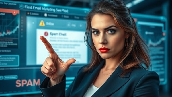 Spotting email marketing mistakes in 2026 with full inbox warning.