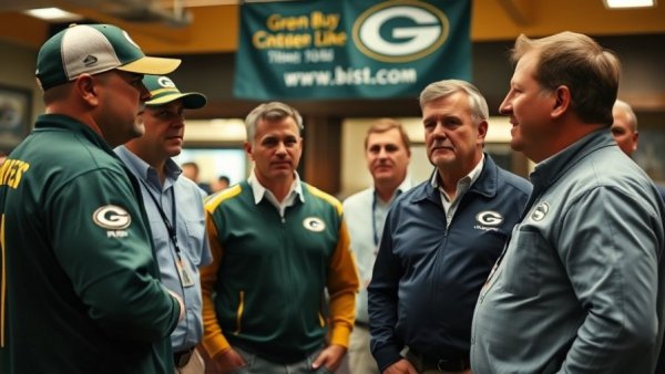 Green Bay Packers representatives and health care partner collaboration.