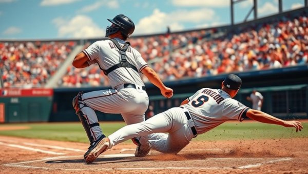Milwaukee Brewers games highlight with catcher and sliding player.