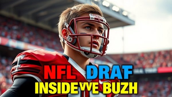2025 NFL Draft buzz graphic with Texas Tech player.