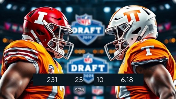 2026 NFL Draft buzz graphic with players in focus