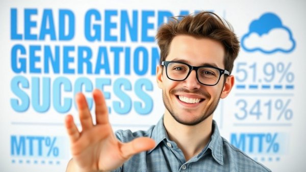 Social media marketing for lead generation highlighted by statistics.