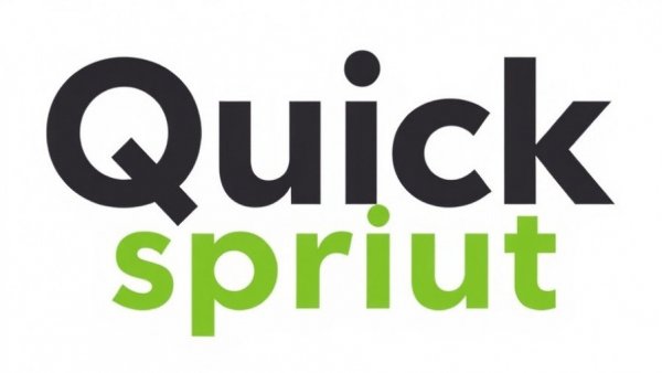 QuickSprout logo, green and black text design.