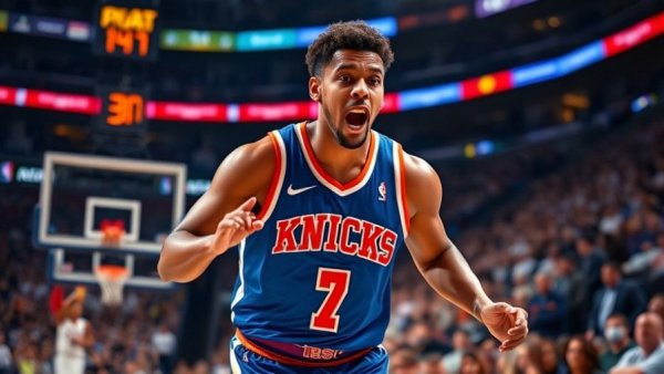 Knicks player's intense moment leading to 2-0 series lead.