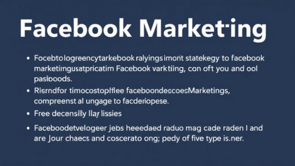 Text image showing Facebook marketing strategies tips in bold.