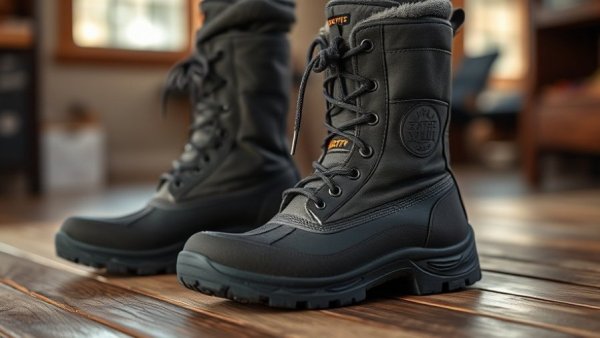 XTRATUF Hightide Boots on wooden table in natural light