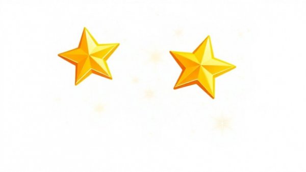 Twinkling stars representing micro animations in email marketing