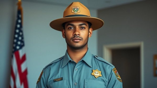 Portrait of park ranger related to Wisconsin outdoor activities