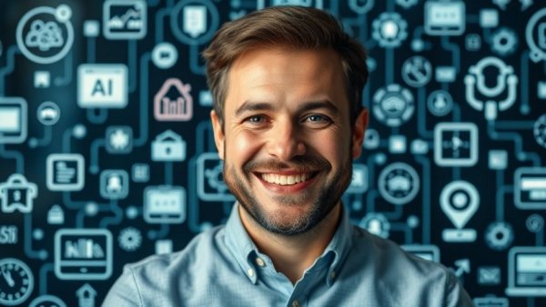 AI search engine tutorial with icons highlighted.