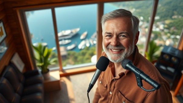 Wisconsin travel podcast and scenic coastal view