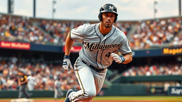 Milwaukee Brewers player in action during a game