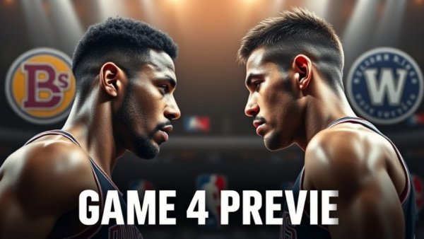 Spurs vs Knicks Game 4 preview poster with two players facing off.
