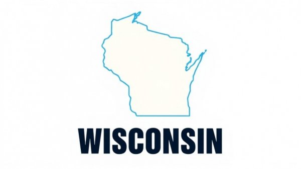 Wisconsin map silhouette with 'Fishing Reports' text.