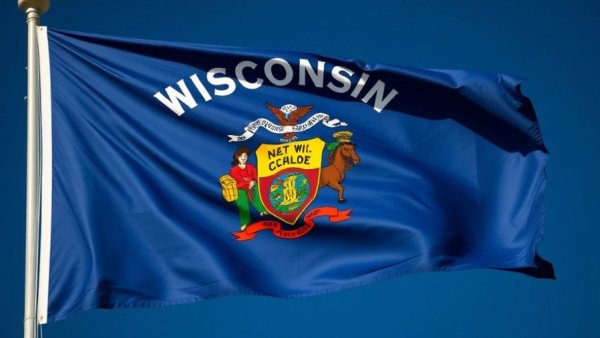 Wisconsin state flag symbolizing state pride and history