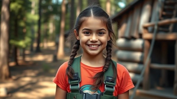 Girl enjoying family fun in Silver Bay adventure park.