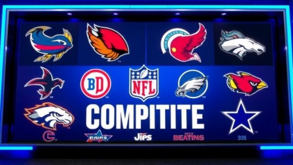 NFC South position battles graphic with NFL team logos.