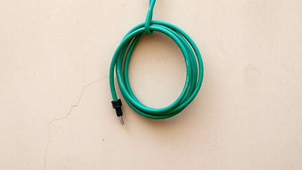 Coiled garden hose on wall - protect outdoor plumbing from freezing