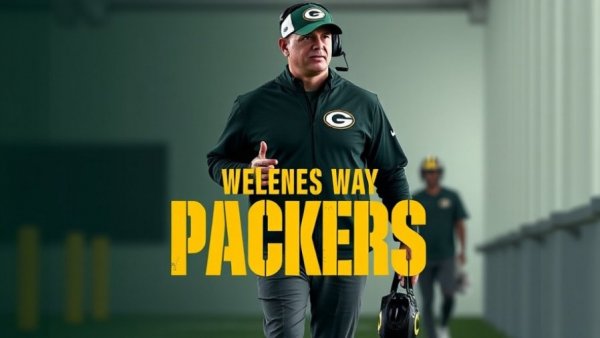 Green Bay Packers schedule graphic featuring Coach Matt LaFleur