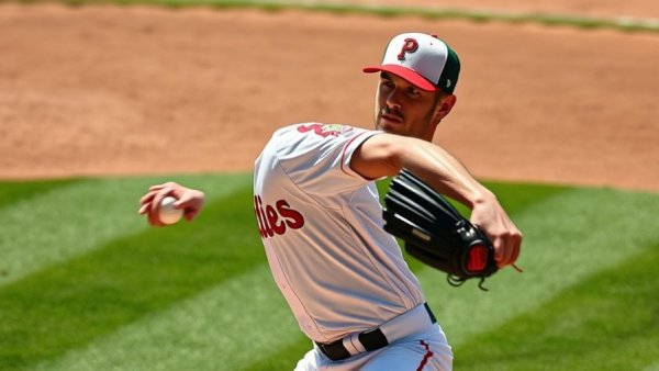 Baseball player switching arms mid-play in baseball on the field.