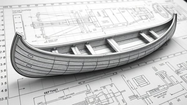 1865 St. Francis Canoe Build schematics with detailed measurements.