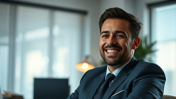 Professional man in an office environment