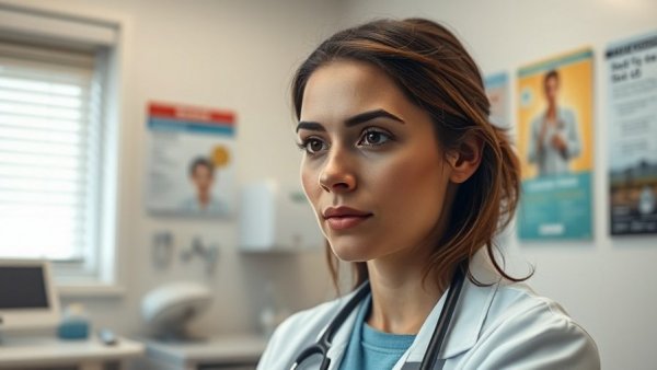 Woman discussing helping kids with needle fear, Wisconsin health and wellness.