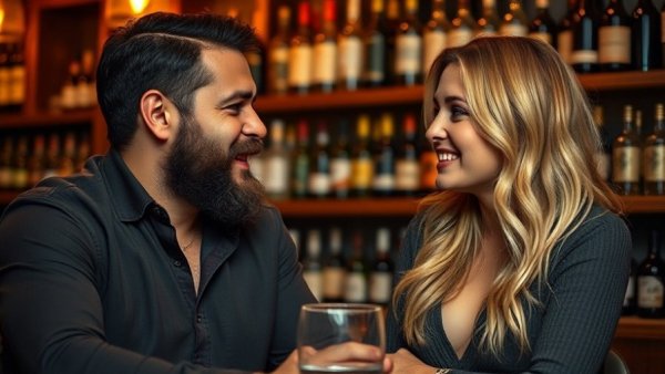 Moxi Lounge Wisconsin travel interview setting with smiling duo.