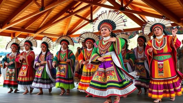 Vibrant cultural festival in Forest County showcasing Wisconsin travel.