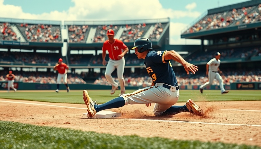 Milwaukee Brewers player sliding during a game highlight.