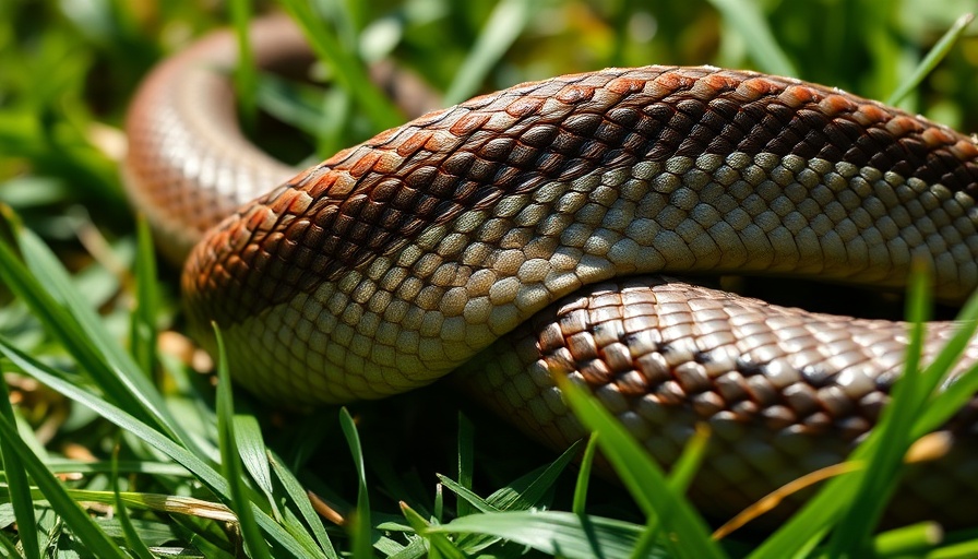 Wisconsin outdoor safety tips: rattlesnake awareness close-up.