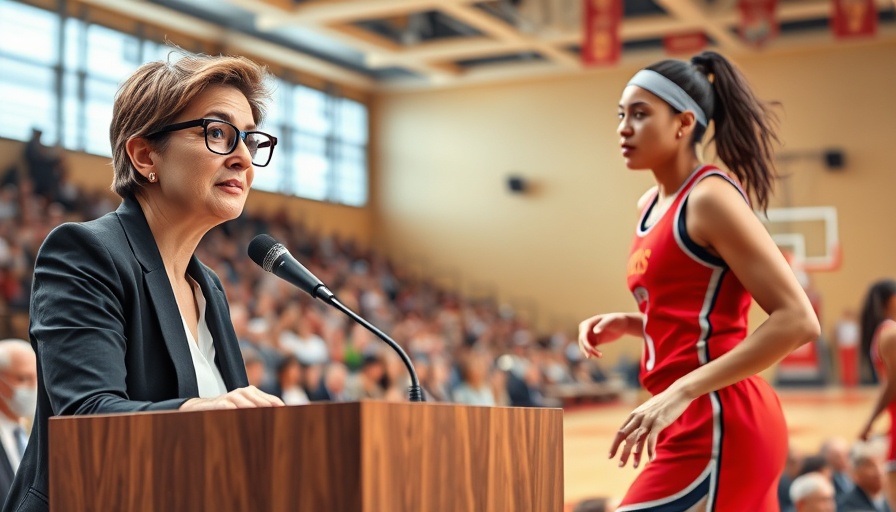 Wisconsin outdoor recreation press conference with a basketball scene.