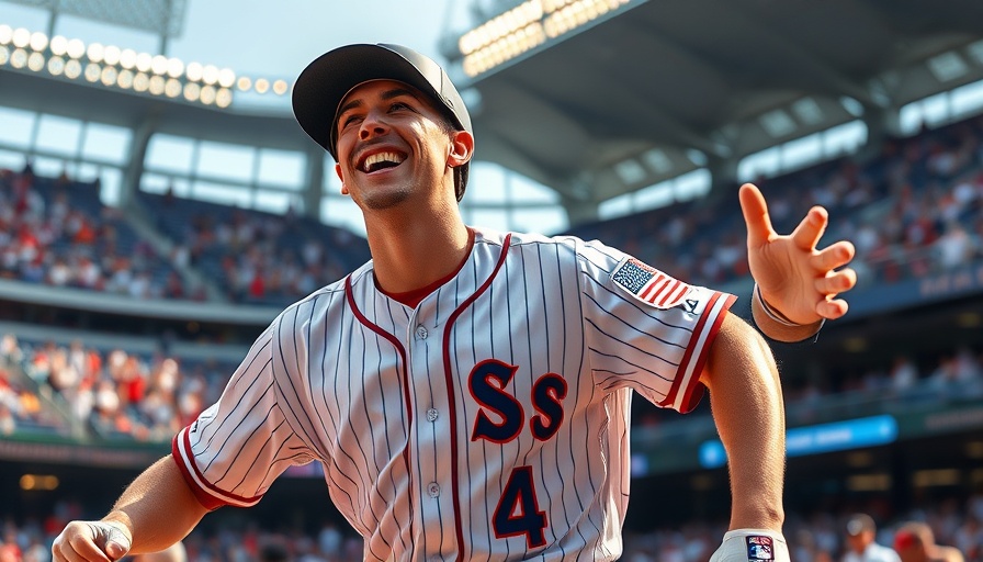 Wisconsin outdoor recreation highlighted by a joyful baseball player celebrating.