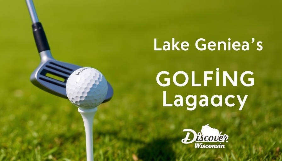Wisconsin golfing legacy showcased with golf club and ball close-up.