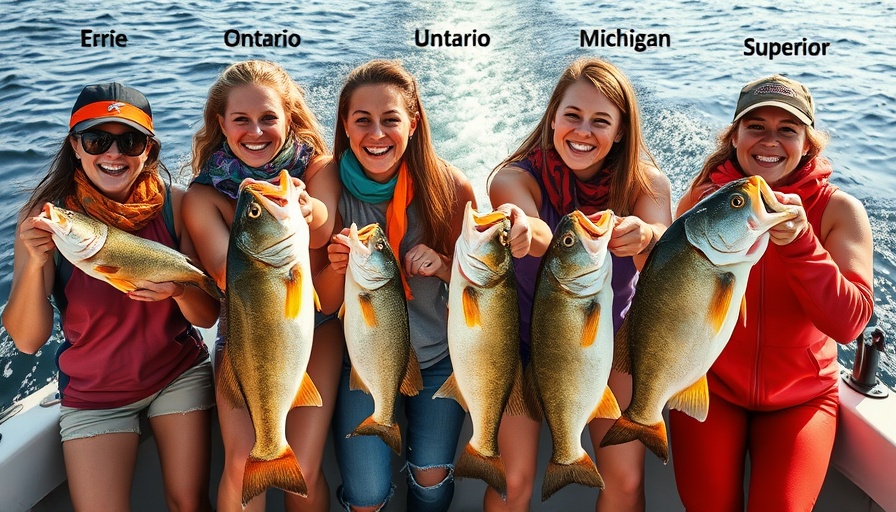Women fishing on the Great Lakes showcasing Wisconsin outdoor activities.