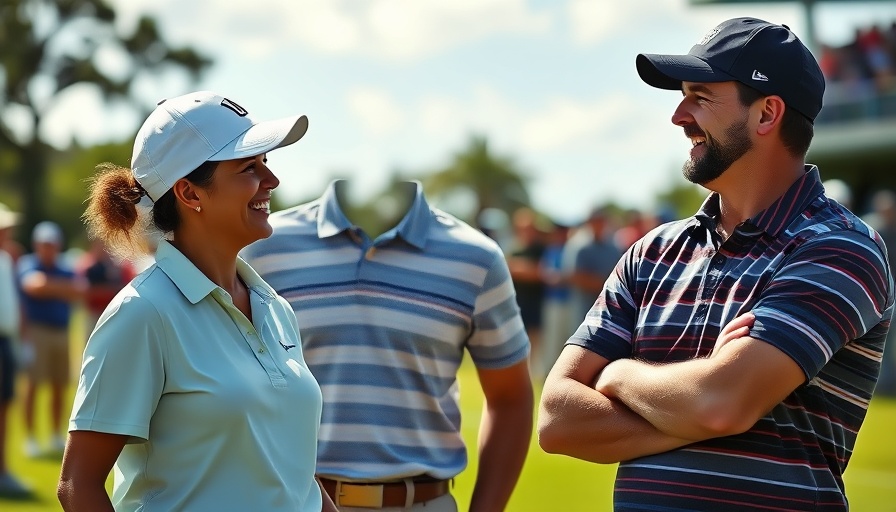 Golfers laughing during a game in bright daylight, 2025 NFL Draft.