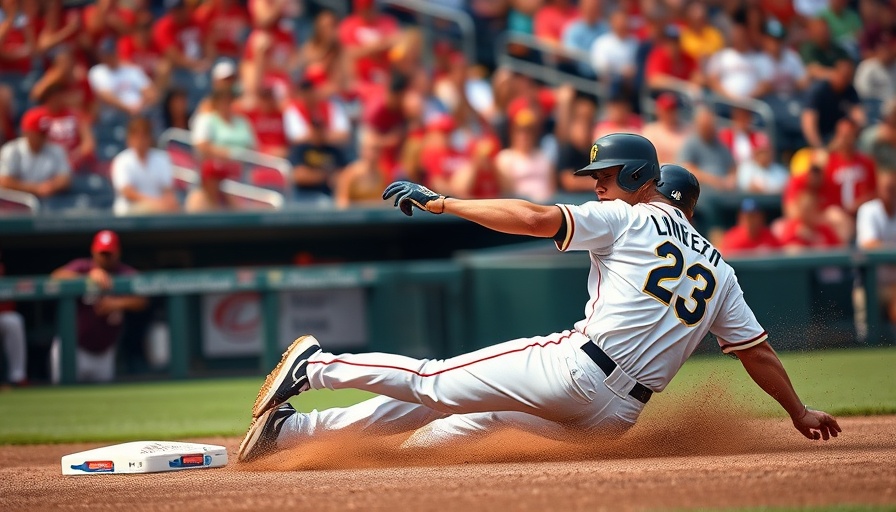 Milwaukee Brewers game thrilling slide at base against Reds